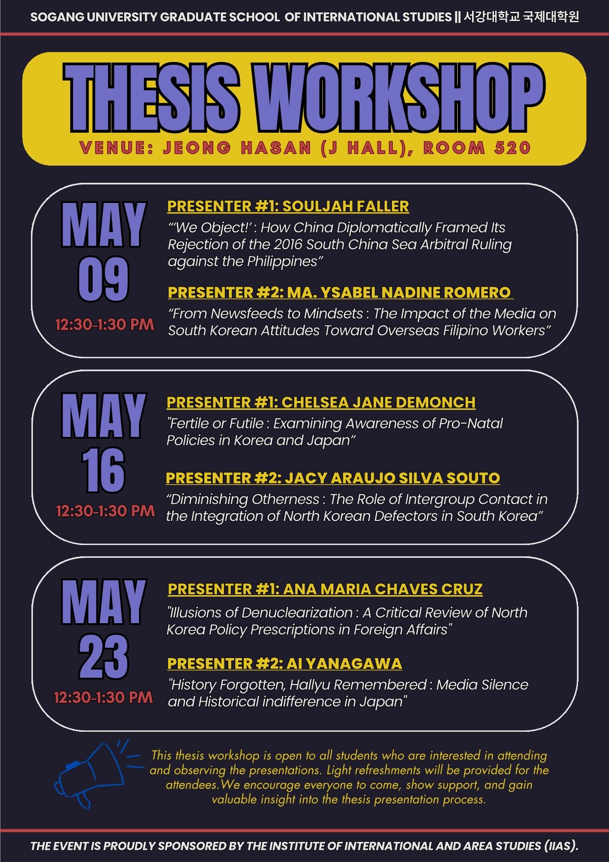 Gsis Thesis Workshop